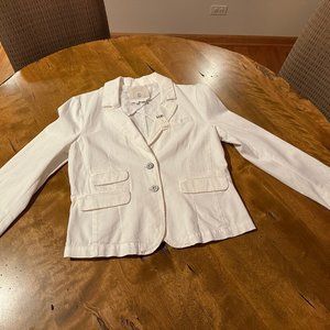 Hei Hei by Anthropologie White Heritage Button-up Chino Blazer Jacket NWT SZ  M